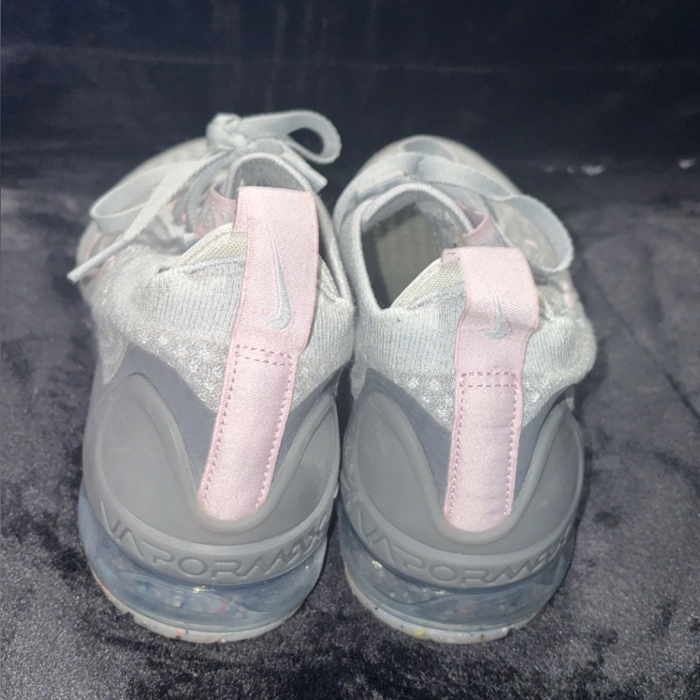 Nike Women's Gray and Pink Vapor Max Sneakers - Picture 2 of 6